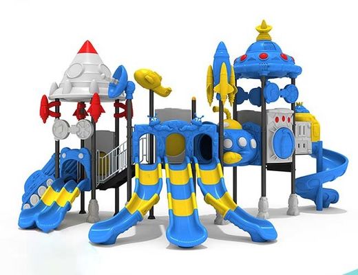OEM Εξωτερική παιδική χαρά Ασφαλής εξοπλισμός Πλαστικό Playhouse Slide Για Παιδιά