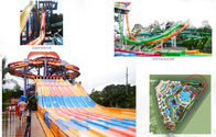 Water Park Fiberglass Water Slides / Extreme Water Slides For Swimming Pool Play Equipment