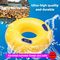 Πάρκο θέασης Aqua Slide Swim Ring φουσκωτό με λαβή για παιχνίδι νερού