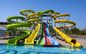 Υψόμετρο 8m Water Park Slide Custom Διασκέδαση ιππασίες Φυτογυάλινη λάστιχο για παιδιά
