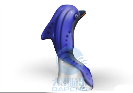 Ψεκαστήρας δελφινιών φίμπεργκλας παιχνιδιών νερού Aqua παιδικών χαρών για το μαξιλάρι παφλασμών