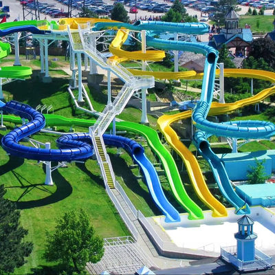 Καλή τιμή. Customized Size 6-8mm Thickness Fiberglass Water Park Slide with Over 10 Years Service Life σε απευθείας σύνδεση