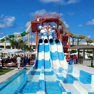 Καλή τιμή. Outdoor Fiberglass Water Park Slide with 6-8mm Thickness Customized Size and Over 10 Years Service Life σε απευθείας σύνδεση