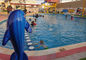 Ψεκαστήρας δελφινιών φίμπεργκλας παιχνιδιών νερού Aqua παιδικών χαρών για το μαξιλάρι παφλασμών