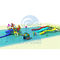 Φωτογραφική διαφάνεια Combo νερού επίγειων παιδικών χαρών φωτογραφικών διαφανειών Hill πάρκων Aqua παιδιών που προσαρμόζεται