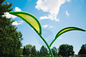 Υπαίθρια υγρά φύλλα ψεκασμού πάρκων θερινού νερού παιχνιδιών νερού παιδικών χαρών - πράσινα