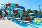 Προσαρμοσμένο πάρκο διασκέδασης ιππασίες υαλοειδές για διασκέδαση Tube Slide Aqua Play Above Ground Water Park
