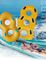 Κίτρινο διπλό φουσκωτό δαχτυλίδι κολύμβησης πισίνα πλωτή για ενήλικες Πάρκο νερού Παιχνίδια