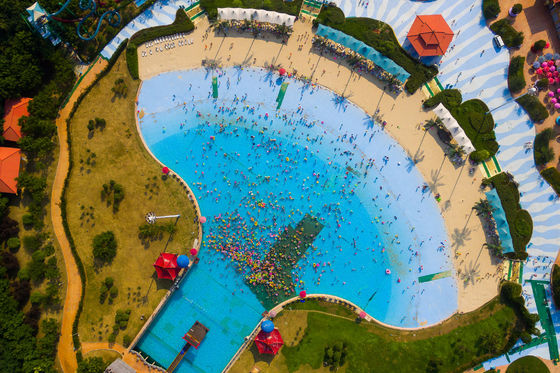 OEM Aqua Water Park Μεγάλη μπλε πισίνα κύματος τσουνάμι Αντι-ΥΦ Ατσάλι Τεχνητή μηχανή surf για πώληση