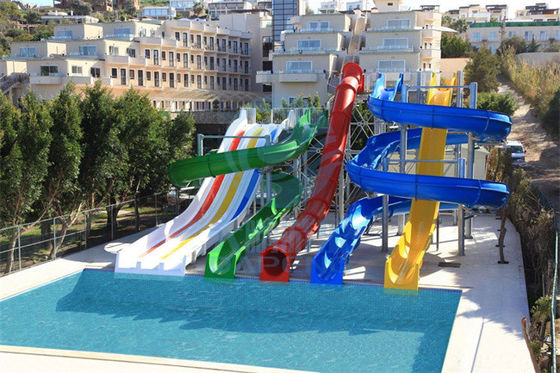 Κατοικημένος εξοπλισμός πάρκων νερού φίμπεργκλας φωτογραφικών διαφανειών νερού πισινών 4.0m ύψος