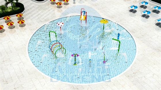 Ζώνη παφλασμών νερού πάρκων 400㎡ Aqua φωτογραφικών διαφανειών νερού θερέτρου της Μαλαισίας για τα παιδιά