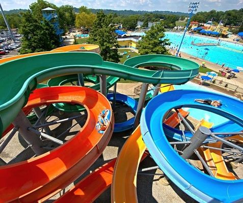 Παιδιά Aqua Water Park Design Rides Tube Fiberglass Slide Για εξωτερικά παιχνίδια