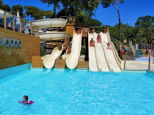 Παιδικά πάρκα νερού πισίνα Υδρόδρομος εξοπλισμός γυαλί ίνες διαδρόμιο