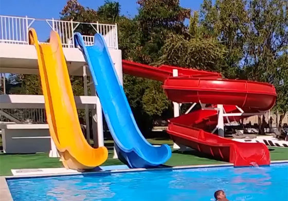 Υδρολογικό πάρκο εξοπλισμός θέρετρο Υφασκτινής γυάλινης πισίνας Σλάιντ Πτητικό στυλ Υδρολογικό σλάιντ Για παιδιά και ενήλικες