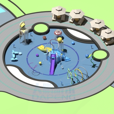 Καλή τιμή. Custom Outdoor Water Playground Equipment  Children Aqua Park With Splash Pads For Hotels And Resorts σε απευθείας σύνδεση