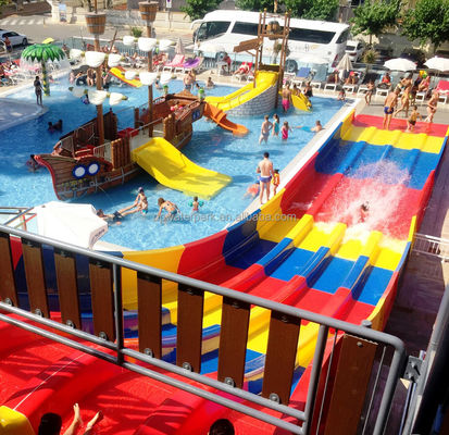 Καλή τιμή. Commercial Fiberglass Water Park Slide with 7m Height 45m Length and 6-10mm Thickness for Outdoor Aqua Parks σε απευθείας σύνδεση