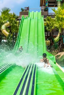 Καλή τιμή. High-Speed Racing Rainbow Fiberglass Slide for Commercial Water Parks with 30-60 Days Delivery σε απευθείας σύνδεση