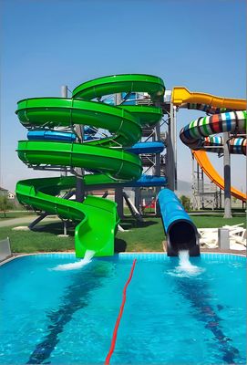 Καλή τιμή. Adult Spiral Combination Water Slide With Perfectly Designed Slide Color Customizable Suitable For Home Outdoor σε απευθείας σύνδεση