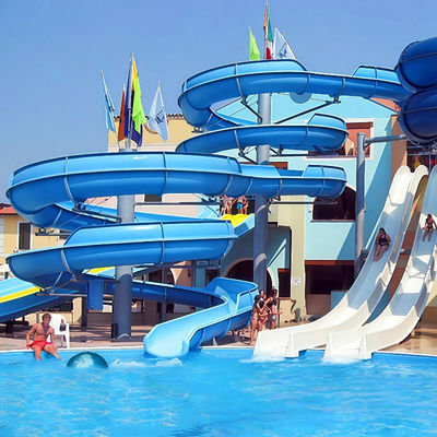 Καλή τιμή. Spiral FRP Slide Combination 0.82m Inner Width Custom Design For Adult Children Water Park Venues σε απευθείας σύνδεση