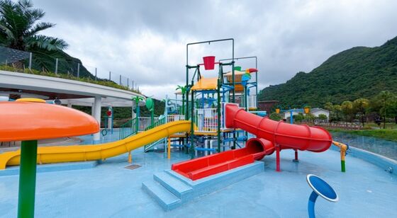 ποιότητας Προσαρμοσμένη κατασκευή Fiberglass Water Playground With Slides and Fountains for Commercial Pool Εγγύηση 1 έτους Εργοστάσιο